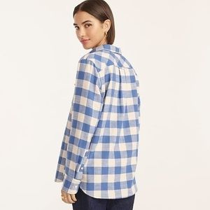 J. Crew Women’s Blue Flannel Button Down